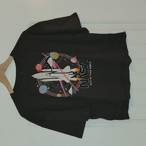 NWT | Cropped NASA Out of This World Space Shuttle Tee | XL